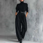 Elegante tweedelige set met coltrui en wijde broek