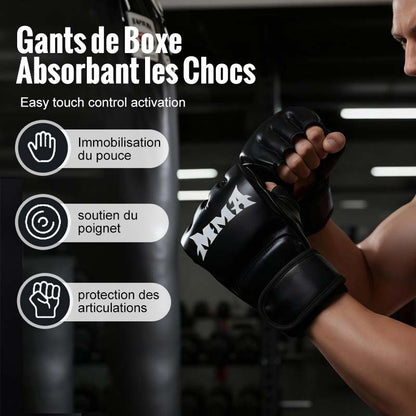 🥊Boxkesztyűk csuklótámasztással és ütéscsillapítással