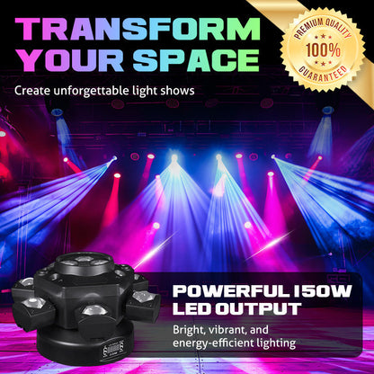 🌟Többsugaras LED hangulatvilágítás💡