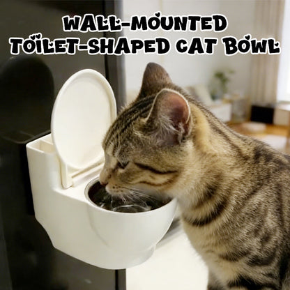 Falra szerelhető, WC alakú macskatál