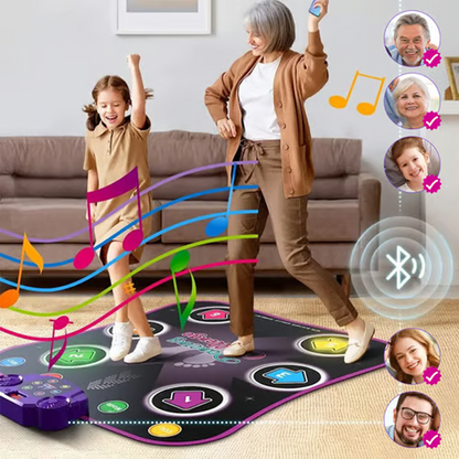Világító elektronikus táncszőnyeg Bluetooth-szal