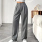 Elegante high-waist broek met wijde pijpen