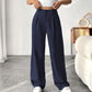 Elegante high-waist broek met wijde pijpen