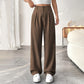 Elegante high-waist broek met wijde pijpen