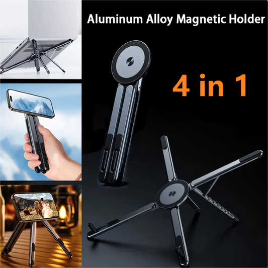 🧲 4 az 1-ben multifunkcionális mágneses eszközállvány | Telefon, tablet, óra és fülhallgató tartó