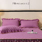 🌸🛏️ Rózsás Szegélyű Ágynemű Szoknya – Elegancia és Kényelem Egyben! 🌙💤