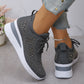 Lélegző hálós edzőcipő, kristályokkal díszítve