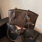Vintage Shopper met Dubbele Schouderbanden