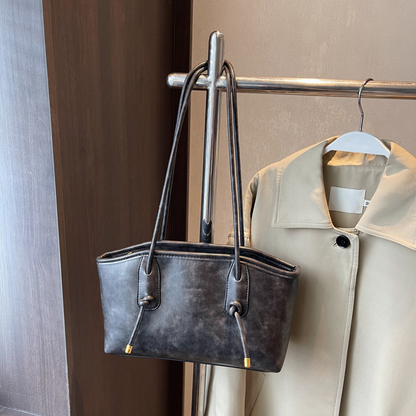 Vintage Shopper met Dubbele Schouderbanden