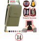 RFID Crossbody Telefoontasje met Touchscreenvenster en Meerdere Vakken