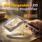 📖🔍 LED-es megvilágítású, összecsukható kézi nagyító 🌙