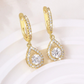 💎50% KORTING!✨Druppel Hoepel Oorbellen – Stralend Zirkoon, Pavé Zetting, Goud of Zilver Afwerking Voor Tijdloze Elegantie🎠
