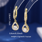 💎50% KORTING!✨Druppel Hoepel Oorbellen – Stralend Zirkoon, Pavé Zetting, Goud of Zilver Afwerking Voor Tijdloze Elegantie🎠