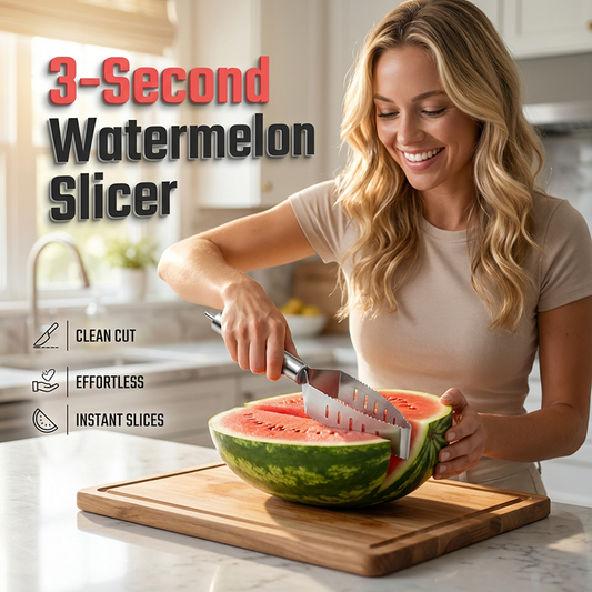 🔪🍉 Rozsdamentes acél háromszögletű gyümölcsosztó 🍍