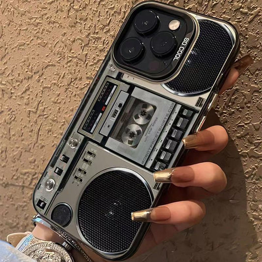 Retro boombox kazettás magnós telefonhüvely