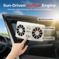 ☀️ Automata napelemes autóventilátor – hőmérséklet-kijelző, szellőző, utánvét – Utánvét 🚗💨
