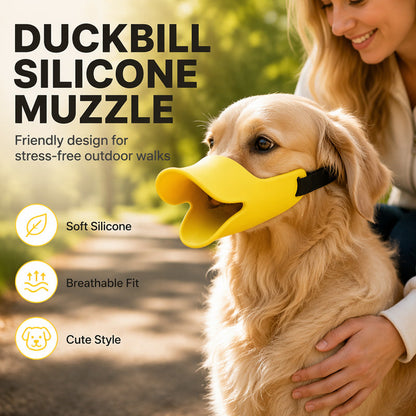 🐶 Puha szilikon kutyaszájkosár aranyos kacsacsőr dizájnnal