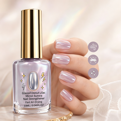 💅1+1 INGYEN💜 Lila tükörfényes körömápoló készítmény