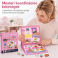 🧩🧒 Oktatási célú mágneses könyv kirakós jelenetekkel – összecsukható, interaktív, így kiválóan alkalmas a játékos tanulásra! 🌟🧠