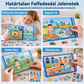🧩🧒 Oktatási célú mágneses könyv kirakós jelenetekkel – összecsukható, interaktív, így kiválóan alkalmas a játékos tanulásra! 🌟🧠