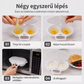 🍳 Mikrohullámú tojásfőző Gyors reggeli – Búcsú a korai keléstől