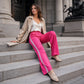 Sportieve High-Waist Broek met Wijde Pijpen