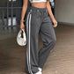 Sportieve High-Waist Broek met Wijde Pijpen