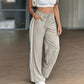 Sportieve High-Waist Broek met Wijde Pijpen