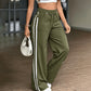 Sportieve High-Waist Broek met Wijde Pijpen