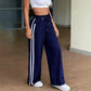 Sportieve High-Waist Broek met Wijde Pijpen