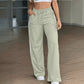 Sportieve High-Waist Broek met Wijde Pijpen
