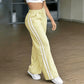 Sportieve High-Waist Broek met Wijde Pijpen