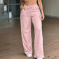 Sportieve High-Waist Broek met Wijde Pijpen