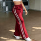 Sportieve High-Waist Broek met Wijde Pijpen