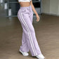 Sportieve High-Waist Broek met Wijde Pijpen