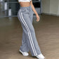 Sportieve High-Waist Broek met Wijde Pijpen