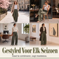 ✨ Dames Geplooide Wijde Pijpen Broe