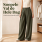 ✨ Dames Geplooide Wijde Pijpen Broe