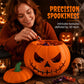 Halloween vörös szemű tök dekoráció