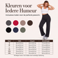 High-waist yogabroek met wijde pijpen voor dames