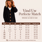 Gebreid Vest met Capuchon en Knoopsluiting