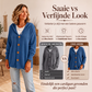 Gebreid Vest met Capuchon en Knoopsluiting