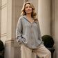 Gebreid Vest met Capuchon en Knoopsluiting