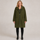 Lange Casual Jas met Capuchon en Ritssluiting