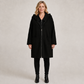 Lange Casual Jas met Capuchon en Ritssluiting