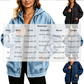 ✨ Nieuwe Favoriet 🧥 Dames Denim Jack met Capuchon & Rits – Relaxte Pasvorm voor Elke Dag 💙