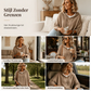 Oversized Gebreide Hoodie met Vintage Look