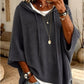 Oversized Gebreide Hoodie met Vintage Look