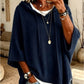 Oversized Gebreide Hoodie met Vintage Look