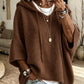 Oversized Gebreide Hoodie met Vintage Look